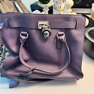 Michael Kors Plum Hamilton Purse
